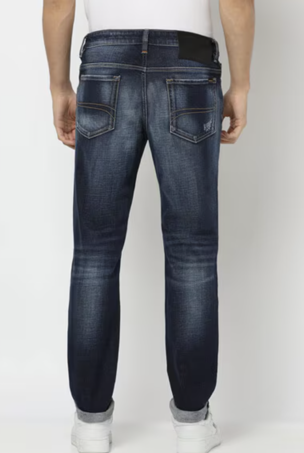 Tokyo Distressed Blue Slim Fit Jeans - Image 4